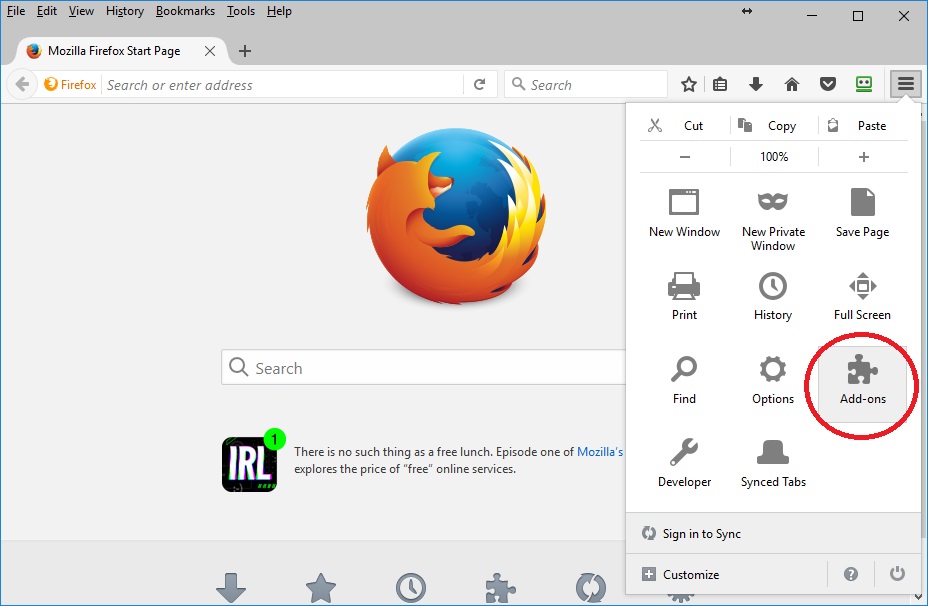 roboform extension not loading in firefox