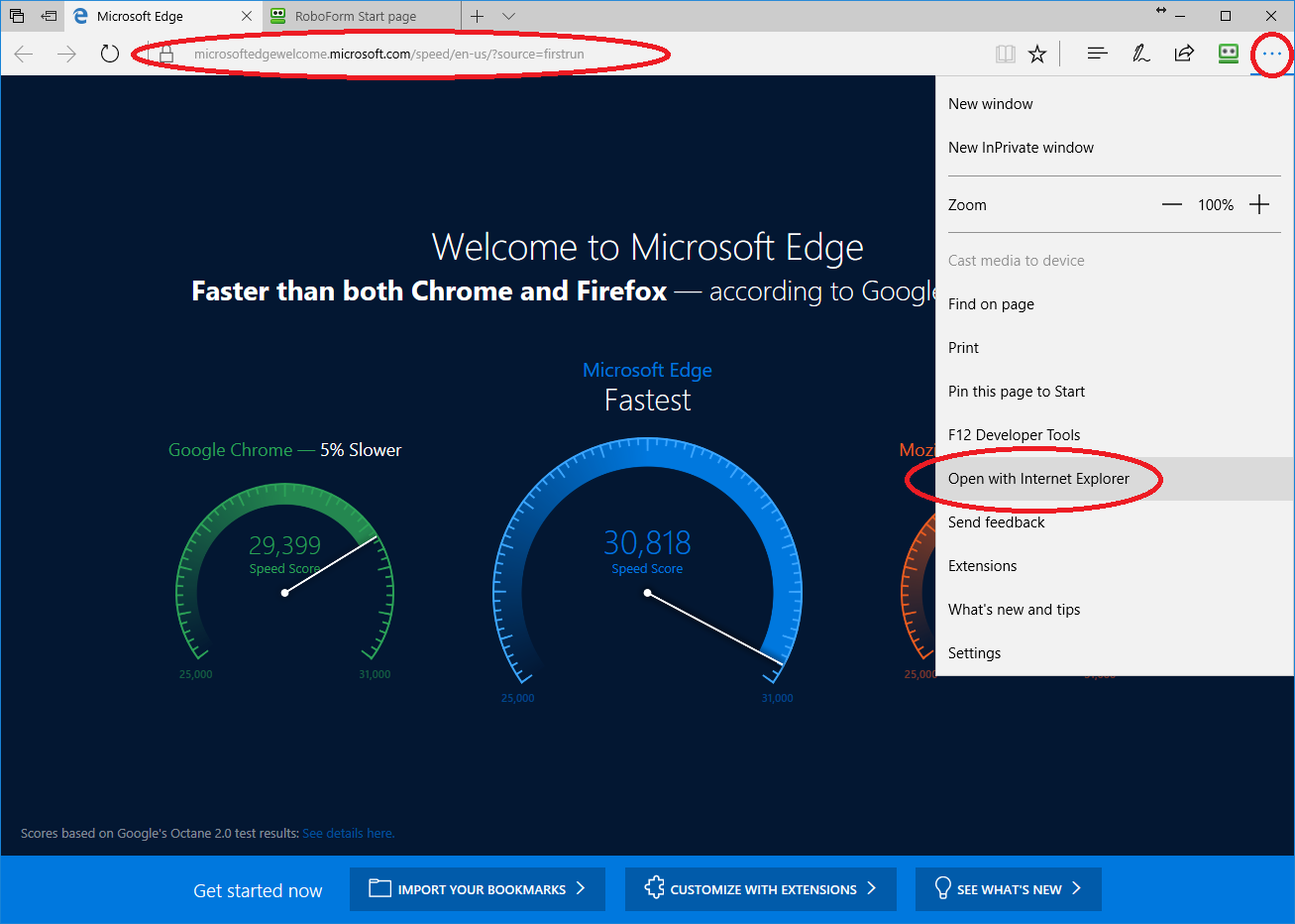 roboform edge integration