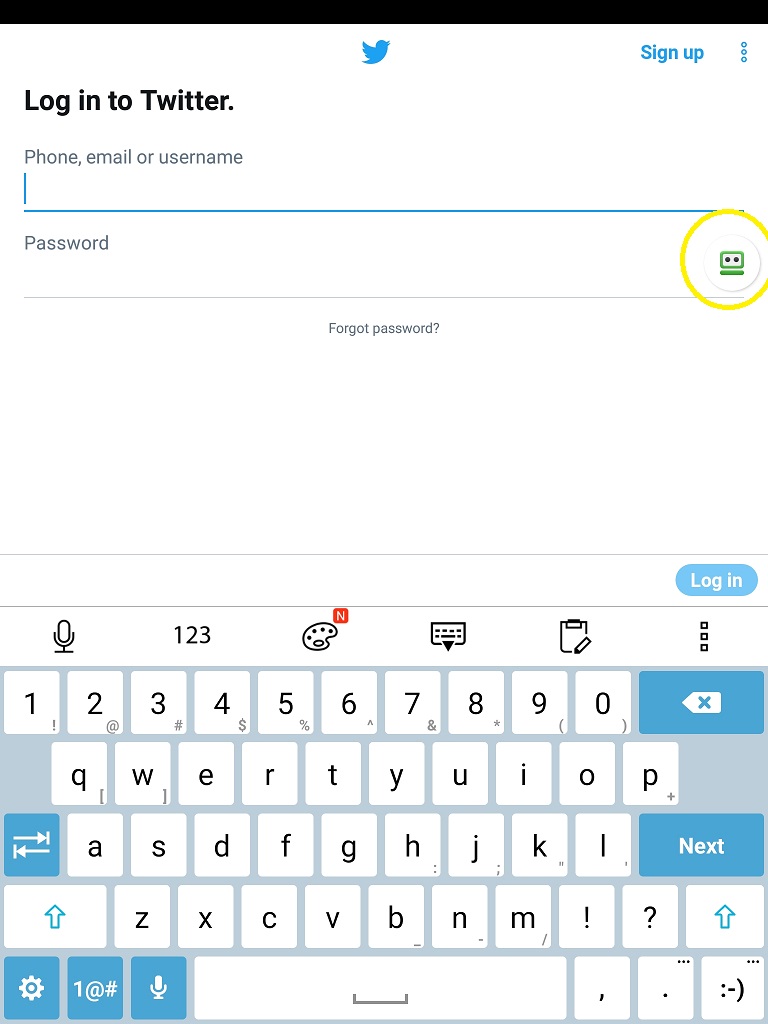 tap forms change 1st field displayed