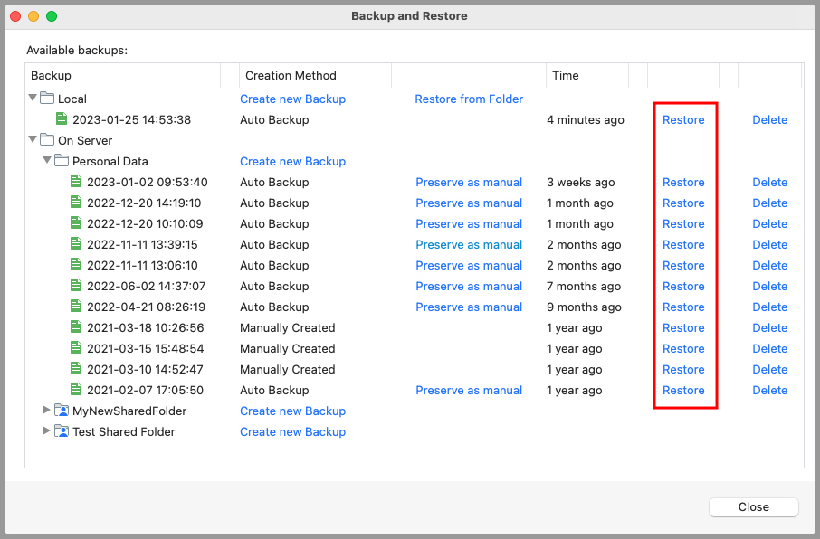 How can I Restore my data from a backup? – RoboForm Help Center