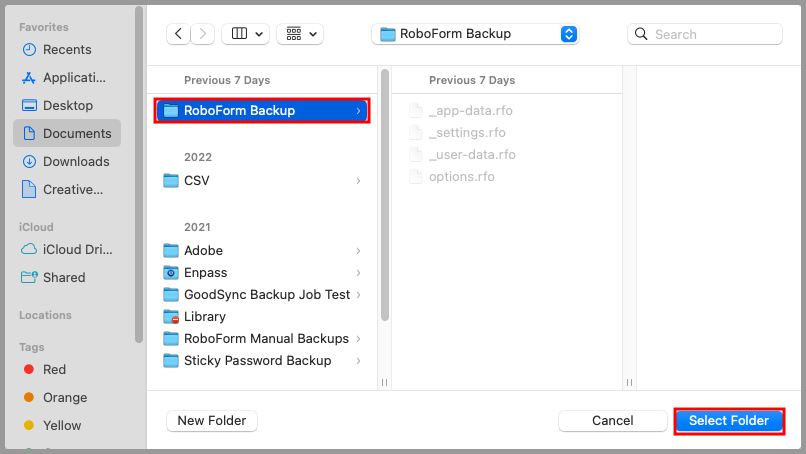 How can I Restore my data from a backup? – RoboForm Help Center