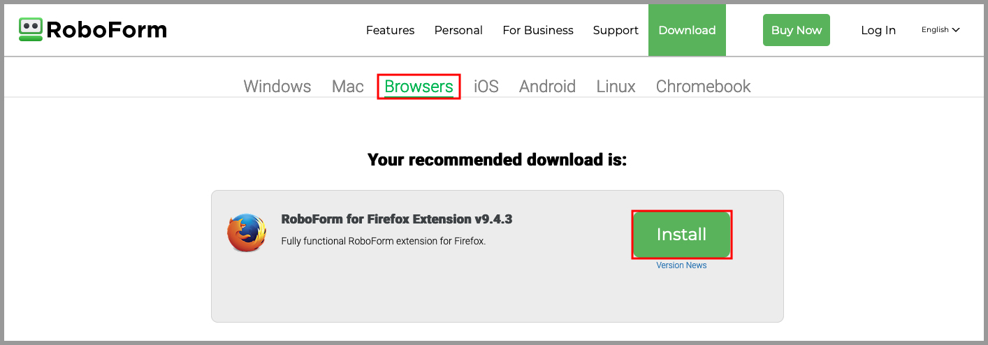 How to add the roboform extension to your browser s roboform