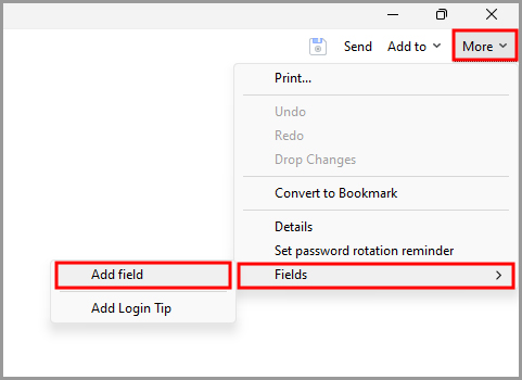 Adding extra fields to a login – RoboForm Help Center