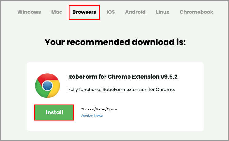 for Chrome installed!