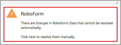 How do I resolve a Sync Conflict prompt? – RoboForm Help Center