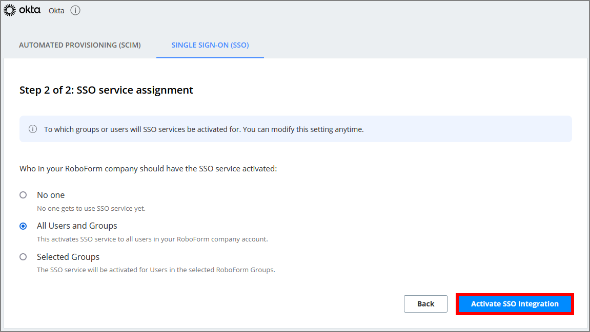 SSO integration with Okta – RoboForm Help Center