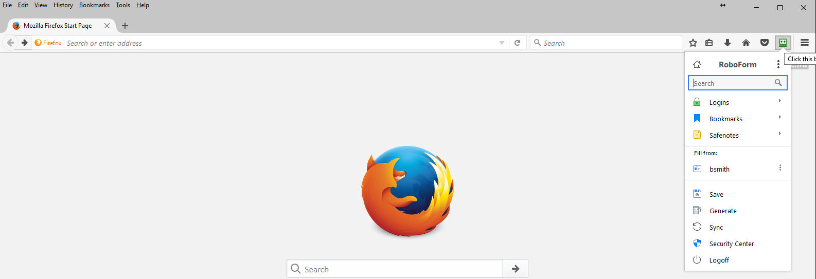 roboform and firefox