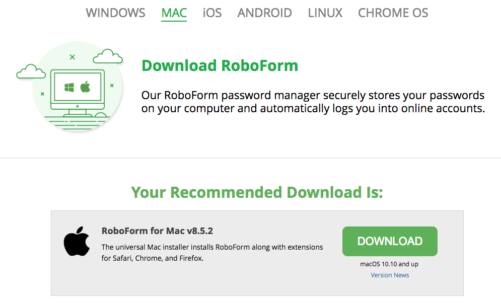 how do i view password in roboform for mac