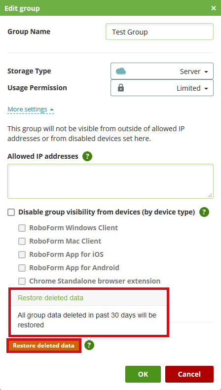 Group Permissions, Undo Delete and More