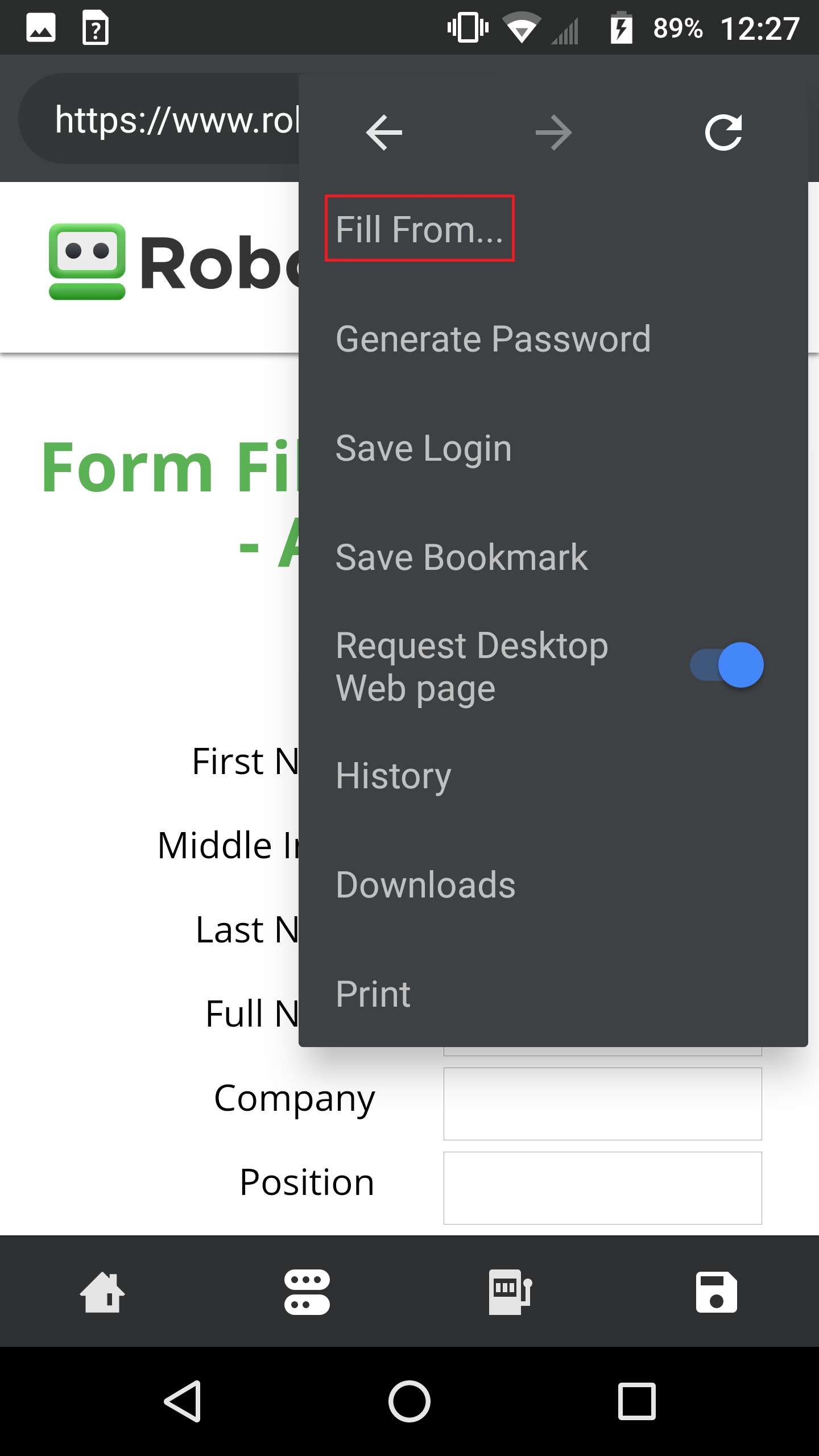 add roboform to chrome