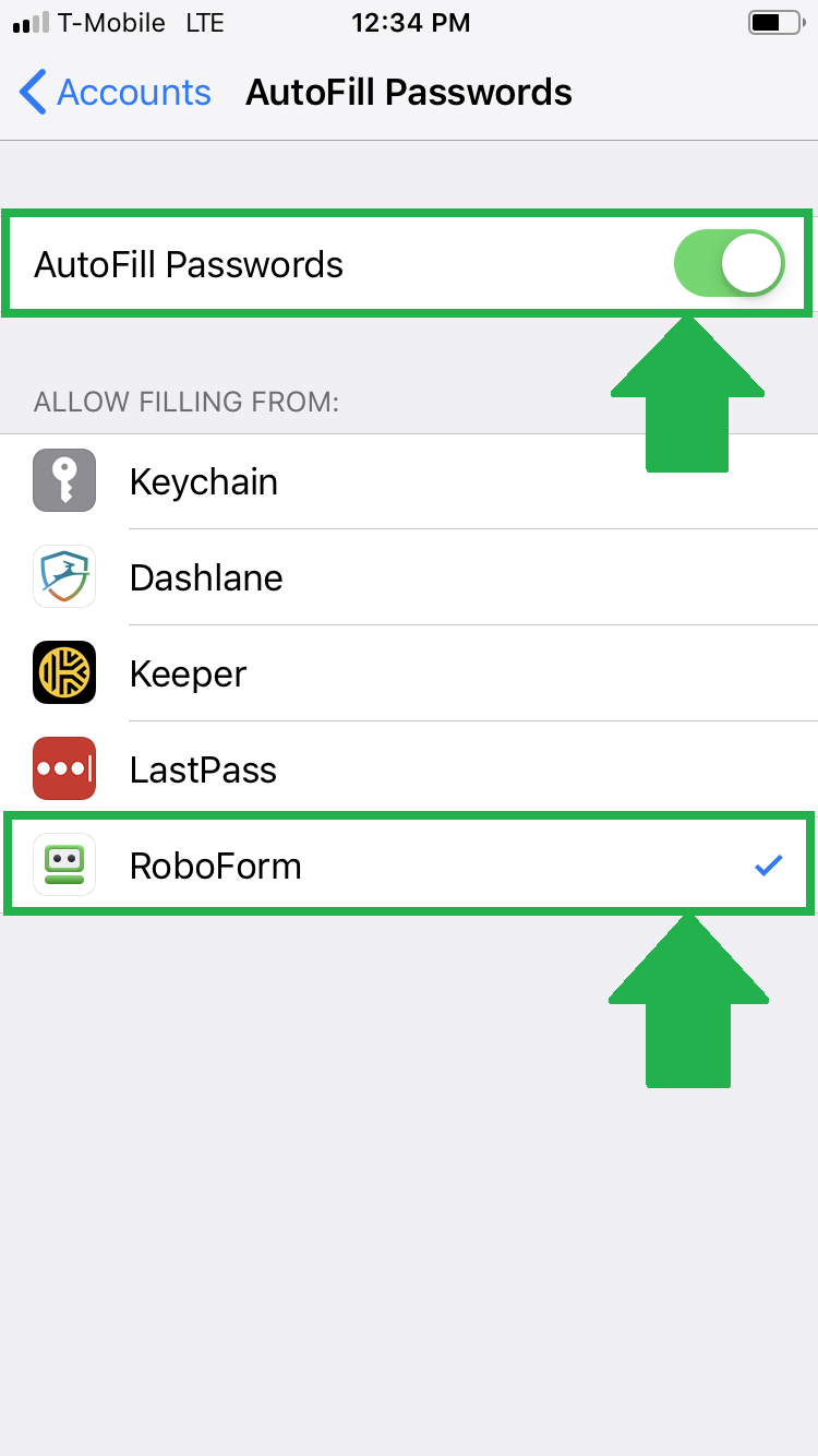 roboform forgot password