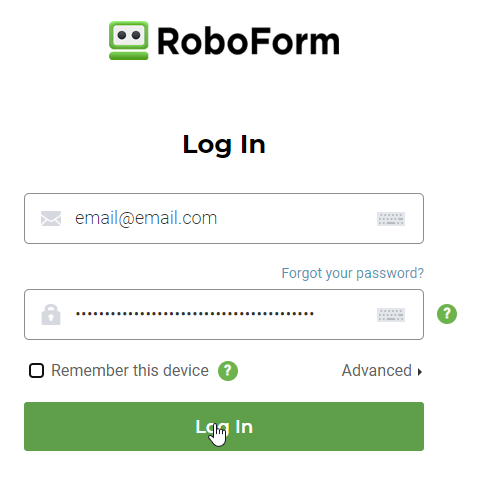 unblock login roboform