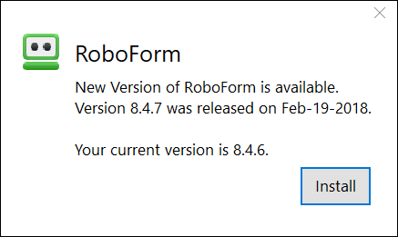 how to check for roboform updates