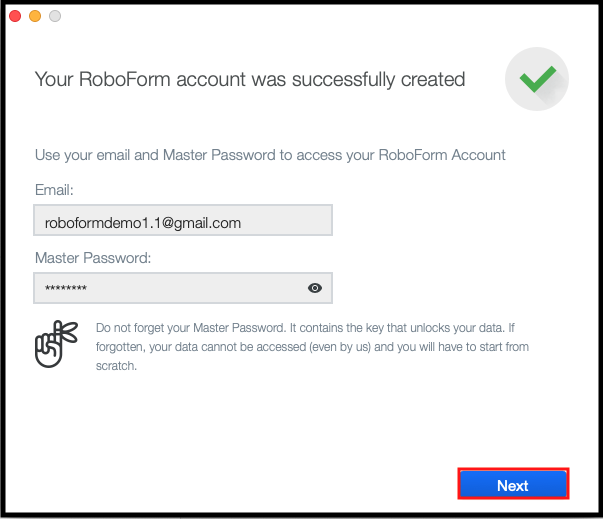 view password in roboform for mac