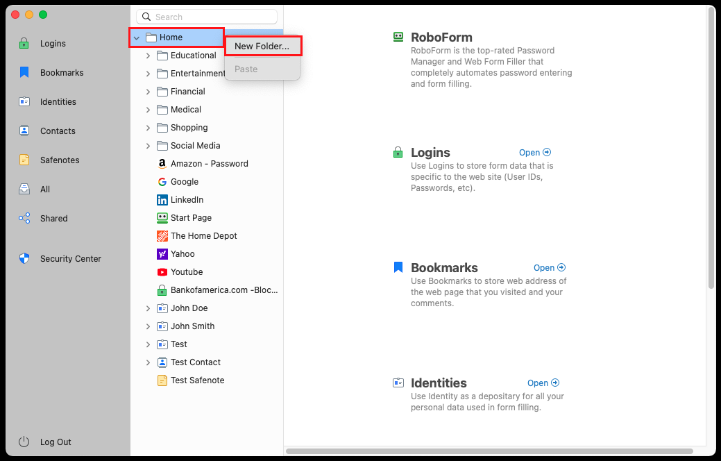 Creating A Shared Folder