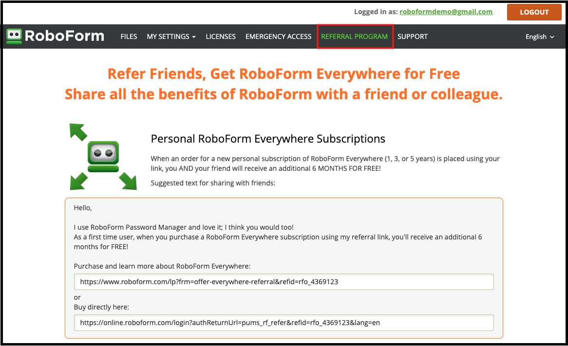 roboform renewal discount code