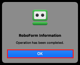roboform lost password