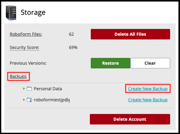 export roboform data to another computer