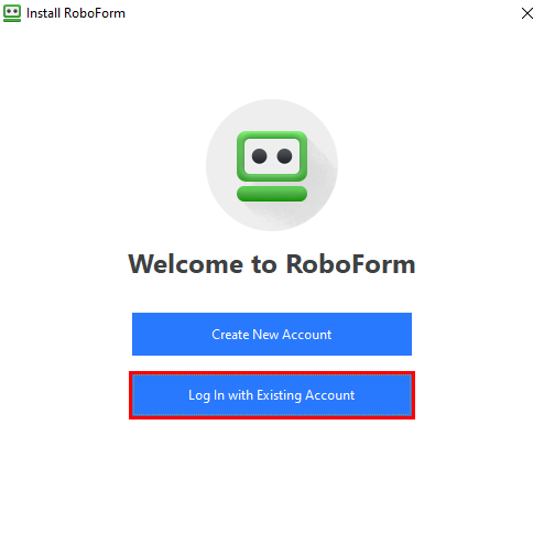 RoboForm account creation,  confiramtion with details