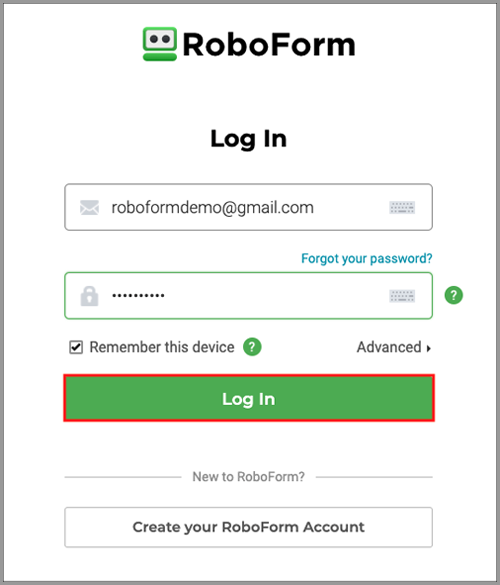 unblock login roboform