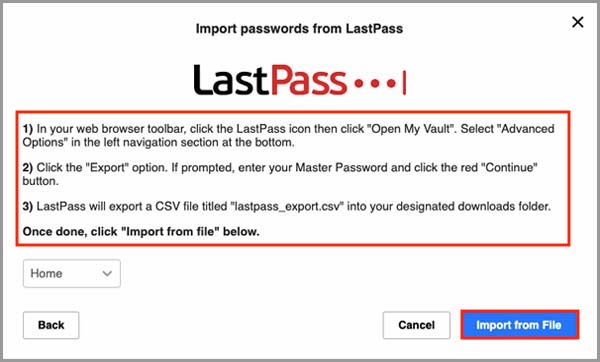 lastpass import passwordwallet