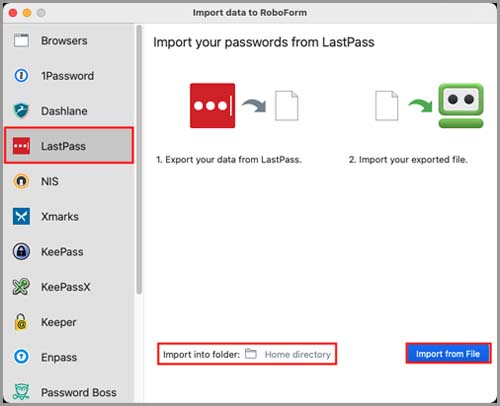 lastpass import passwordwallet