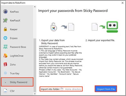 roboform vs sticky password